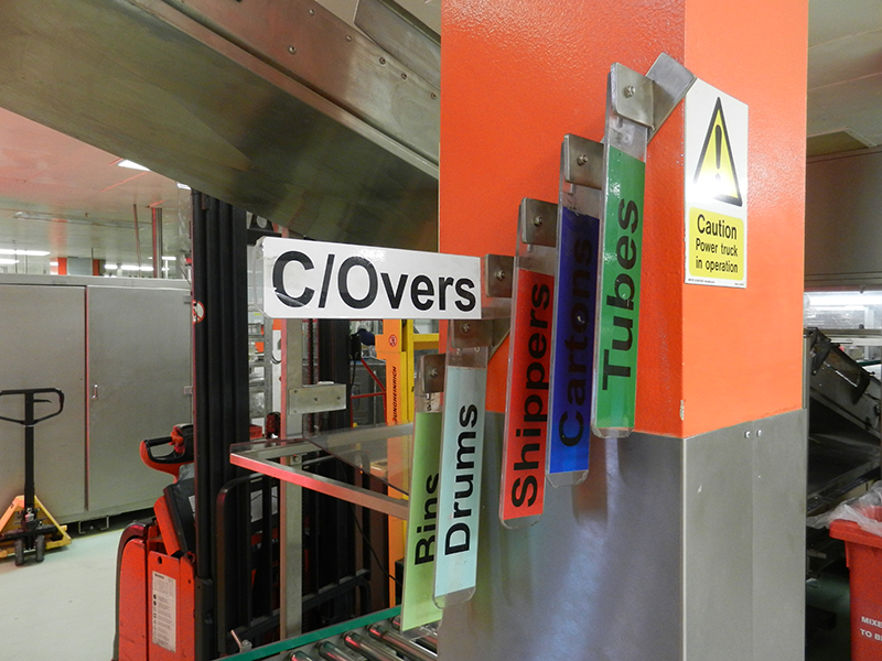 14 changeover sign